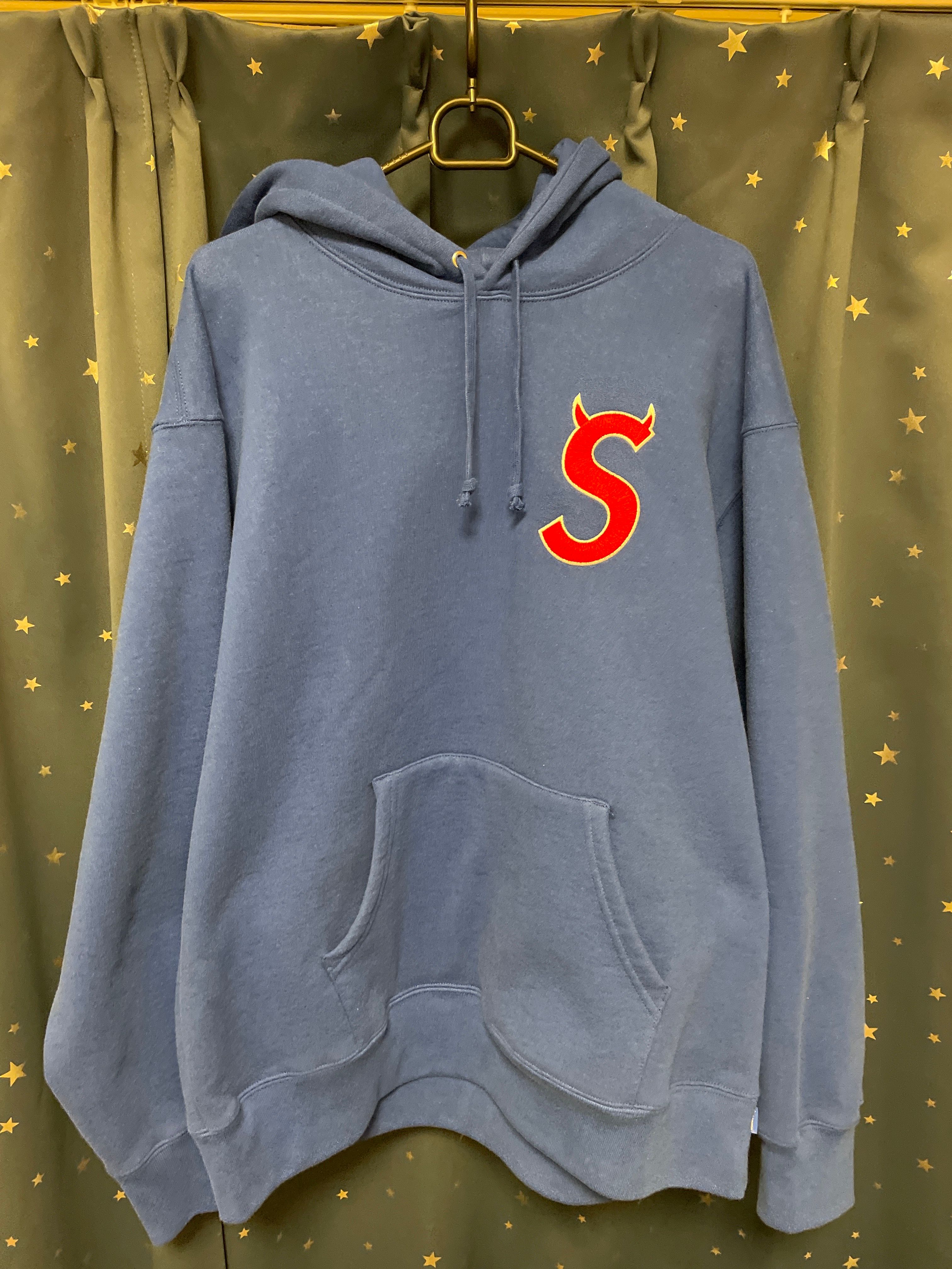 Supreme S Logo Hooded Sweatshirt "Royal" (22FW)