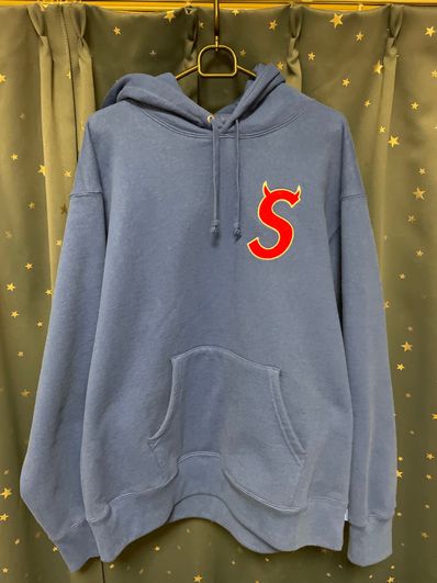 Supreme S Logo Hooded Sweatshirt "Royal" (22FW)