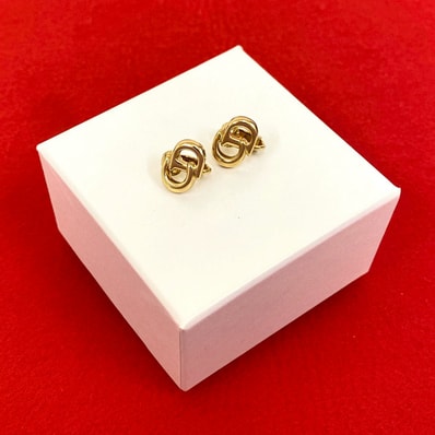 Christian Dior ディオール CD ロゴ GP イヤリング ゴールド
10742