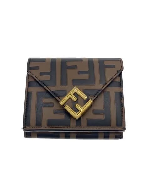 FENDI FF Diamonds Wallet "Brown"
