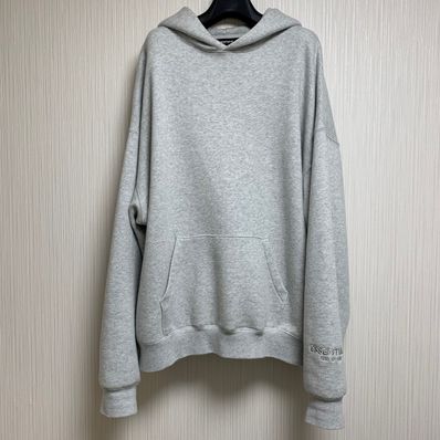 FEAR OF GOD ESSENTIALS 3M Logo Pullover Hoodie "Light Grey"