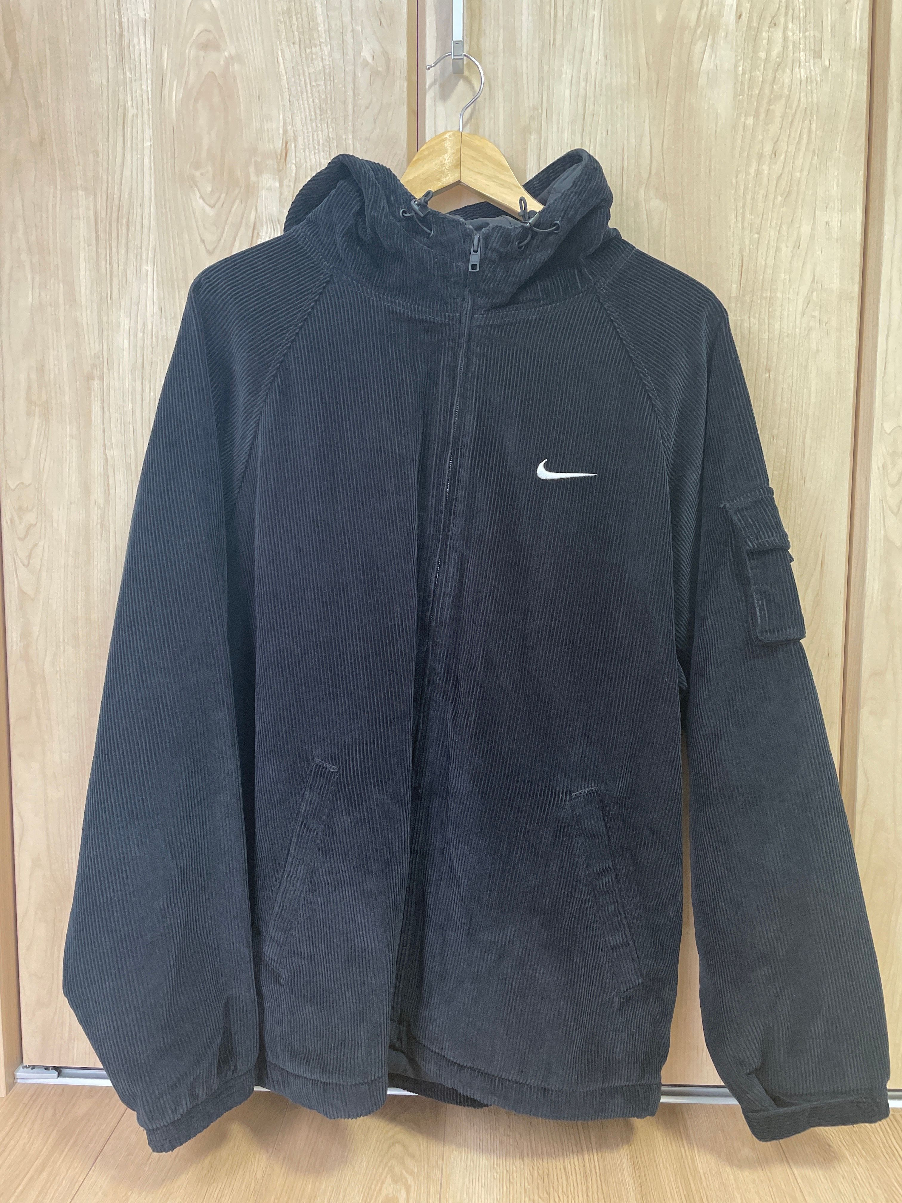 Supreme / Nike Arc Corduroy Hooded Jacket "Black"
