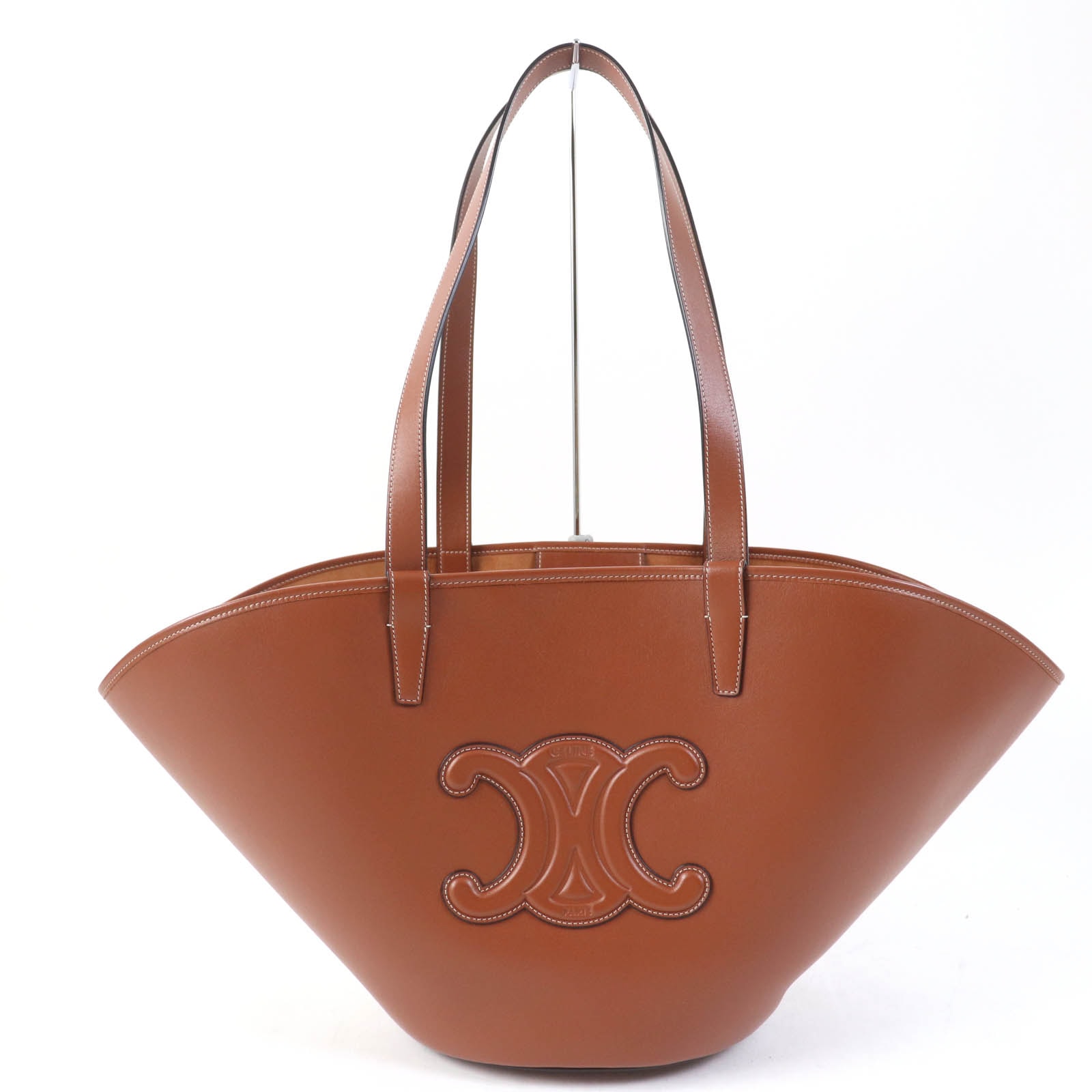 CELINE Medium Couffin Cuir Triomphe In Smooth Calfskin "Tan"