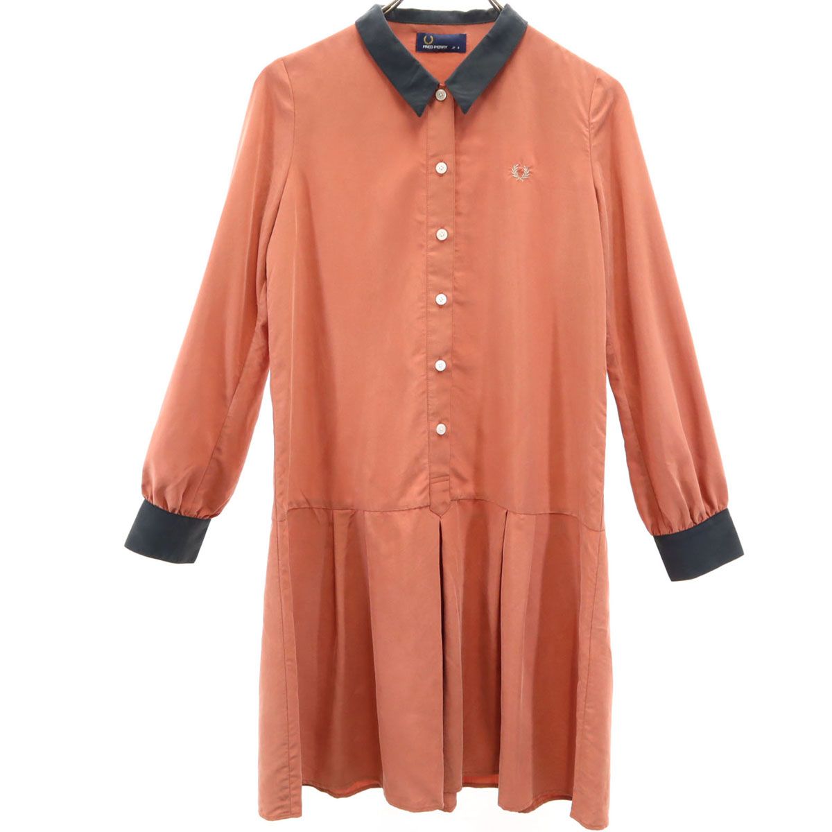 FRED PERRY 長袖 シャツワンピース