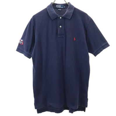 Polo by Ralph Lauren ポロバイラルフローレン 半袖 ポロシャツ M ネイビー