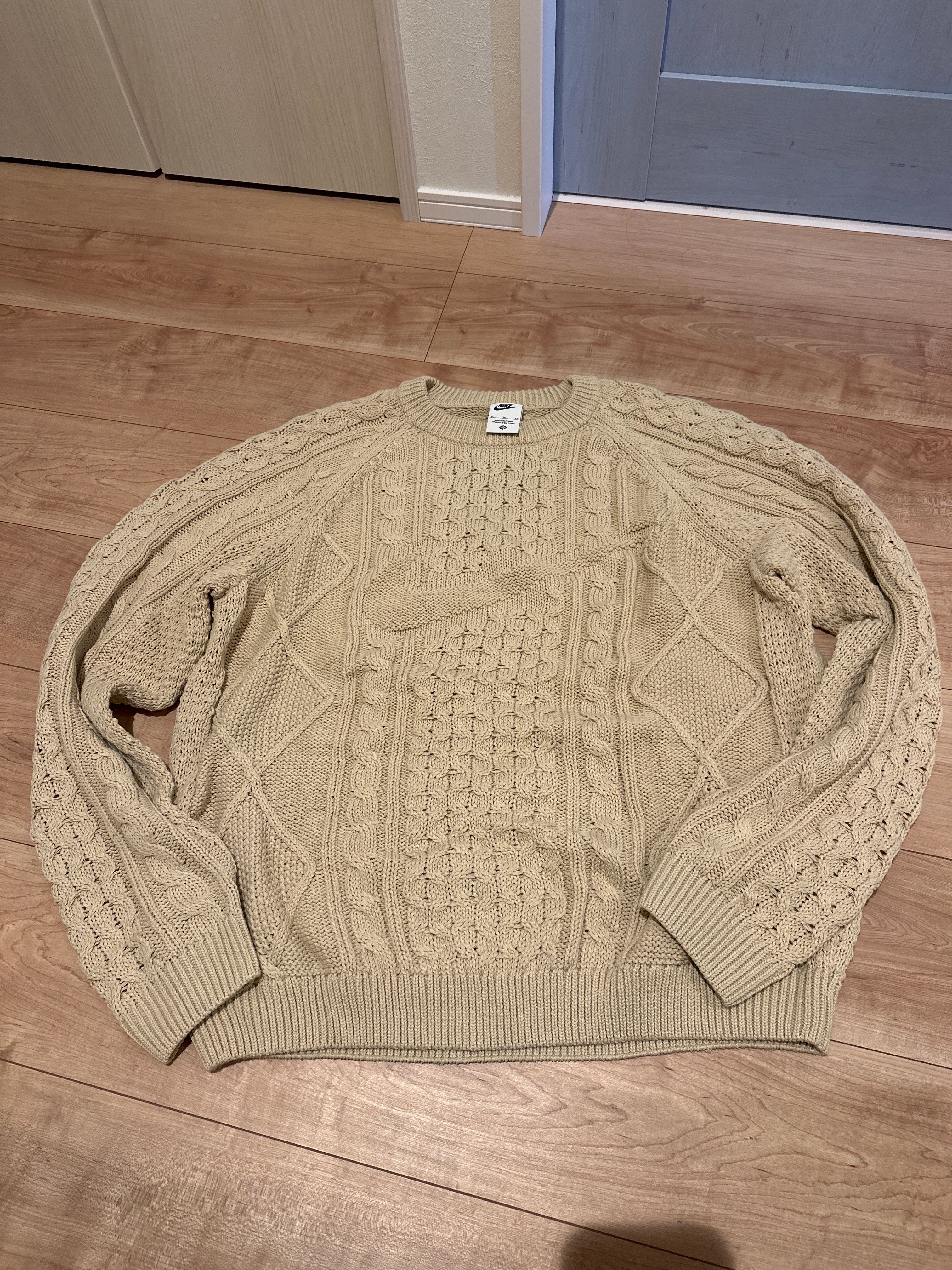 NIKE M NL Cable Knit Sweater LS "Beige"
