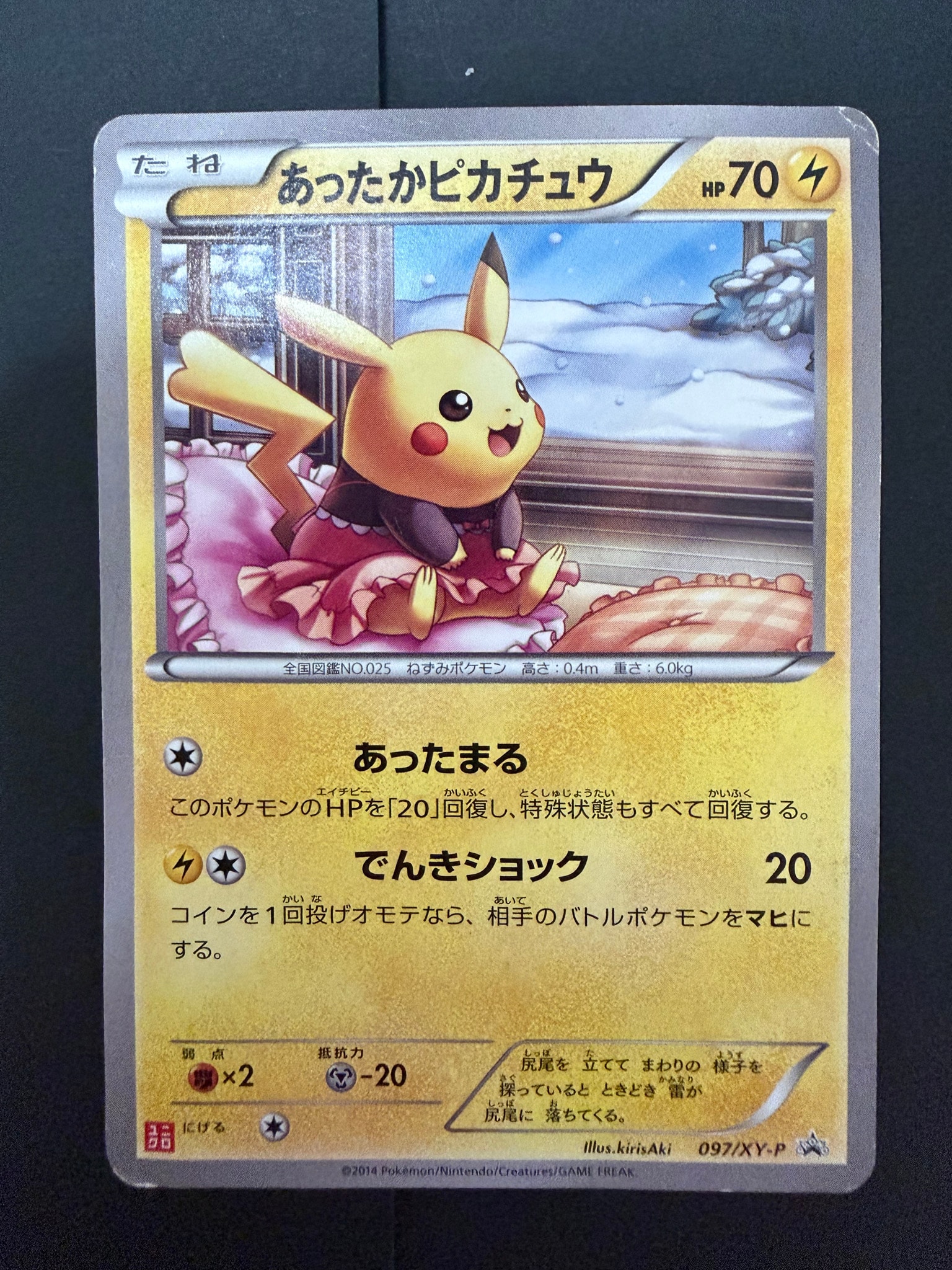 あったかピカチュウ: プロモ[XY-P 097/XY-P](プロモーションカード「XY-P」)