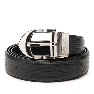 ルイ ヴィトン エピ サンチュール クラシック ベルト サイズ110/44 M6833Q ノワール ブラック レザー メンズ LOUIS VUITTON 【中古】