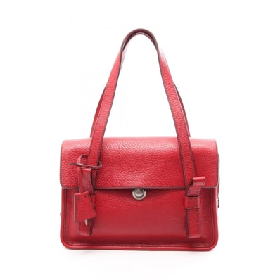 プラダ PRADA ショルダーバッグ ショルダーバッグ バッグ レザー レディース レッド系 【中古】