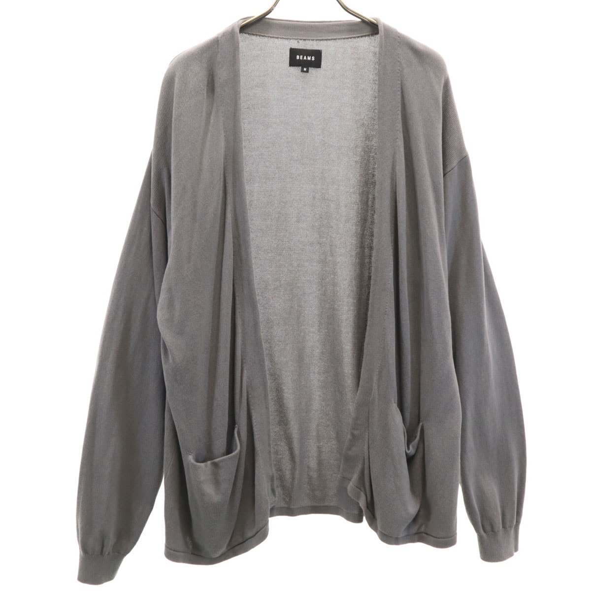BEAMS ビームス 長袖 ニットカーディガン M グレー