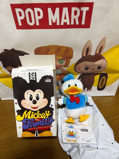 POP MART DISNEY Mickey Family Cute Together Series Plush Keychain Donald
