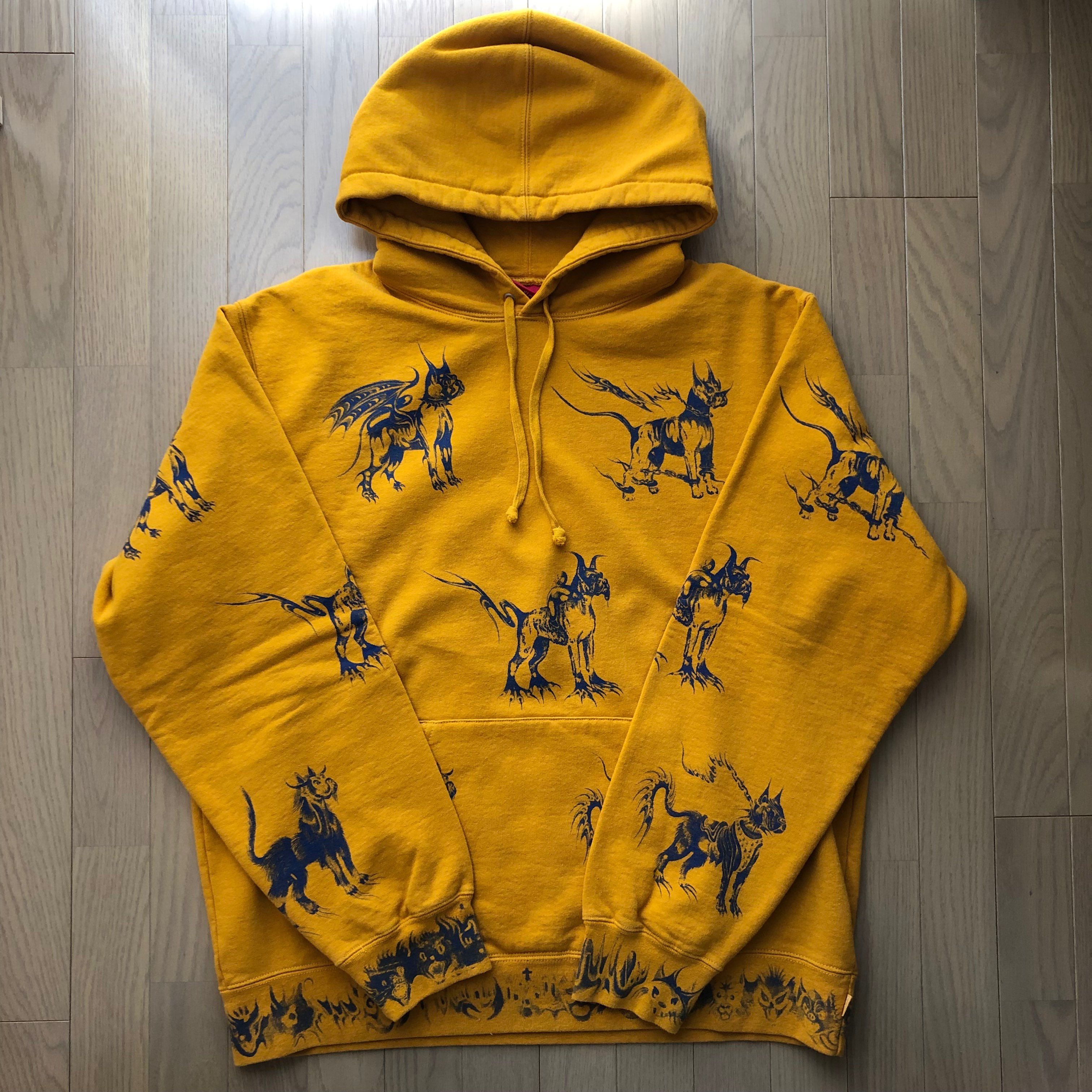 Supreme Animals Hooded Sweatshirt Gold