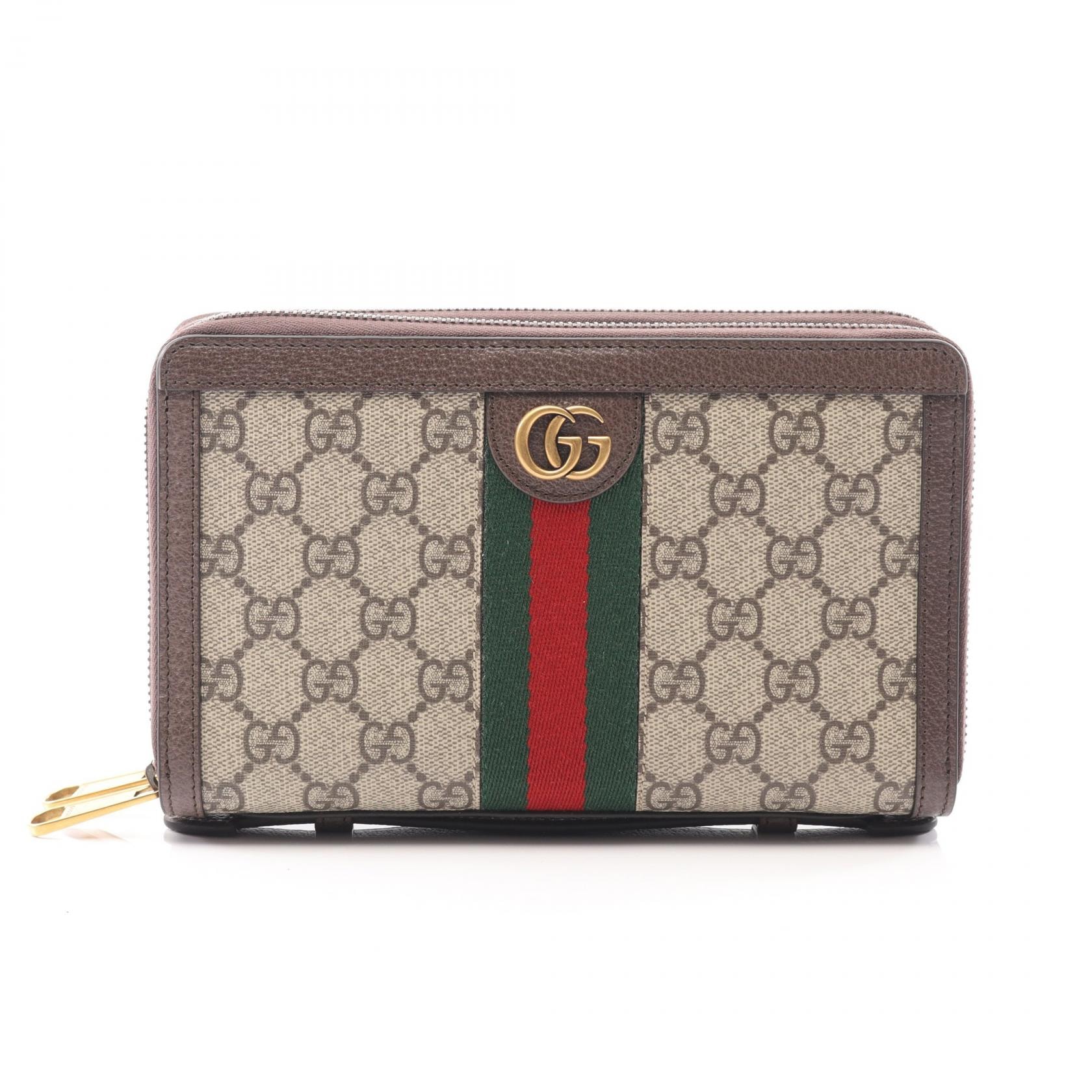 グッチ GUCCI オフィディア トラベルケース GGスプリーム ラウンド長財布 財布 レザー PVC メンズ ベージュ系 / マルチカラー 75161096IWT8745 【新品】