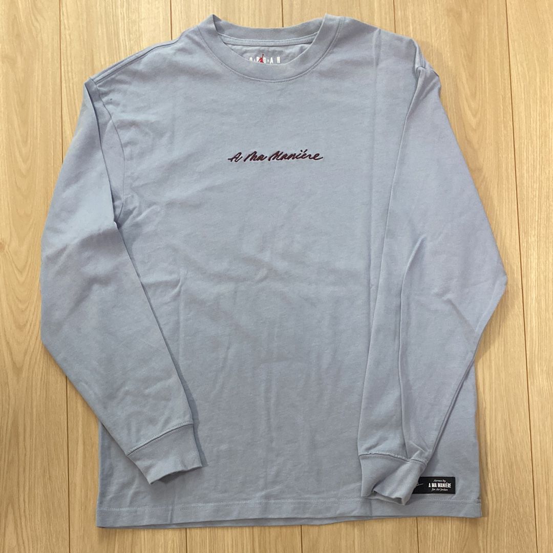 Jordan A ma maniere Long sleeve Tee "Obsidian Mist"