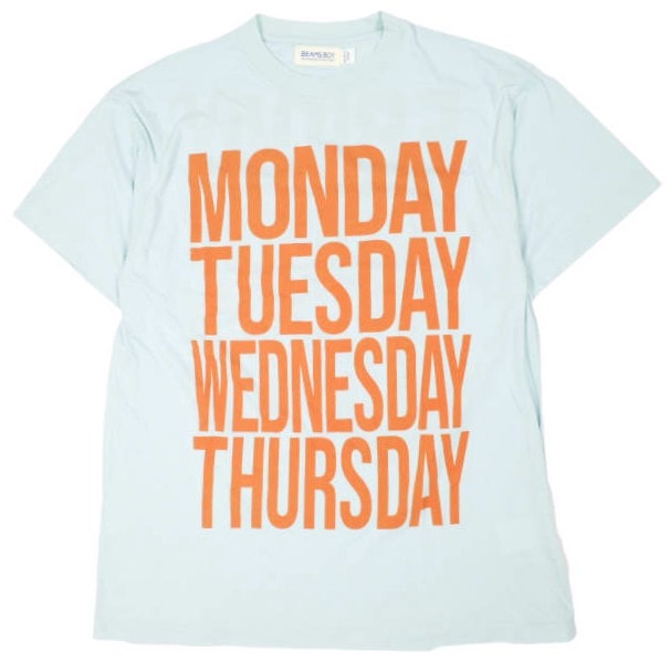 BEAMS BOY ビームスボーイ 22SS 日本製 ボーイロゴ プリントショートスリーブTシャツ 13-04-0993-101 ONE SIZE BLUE 半袖 トップス g25979