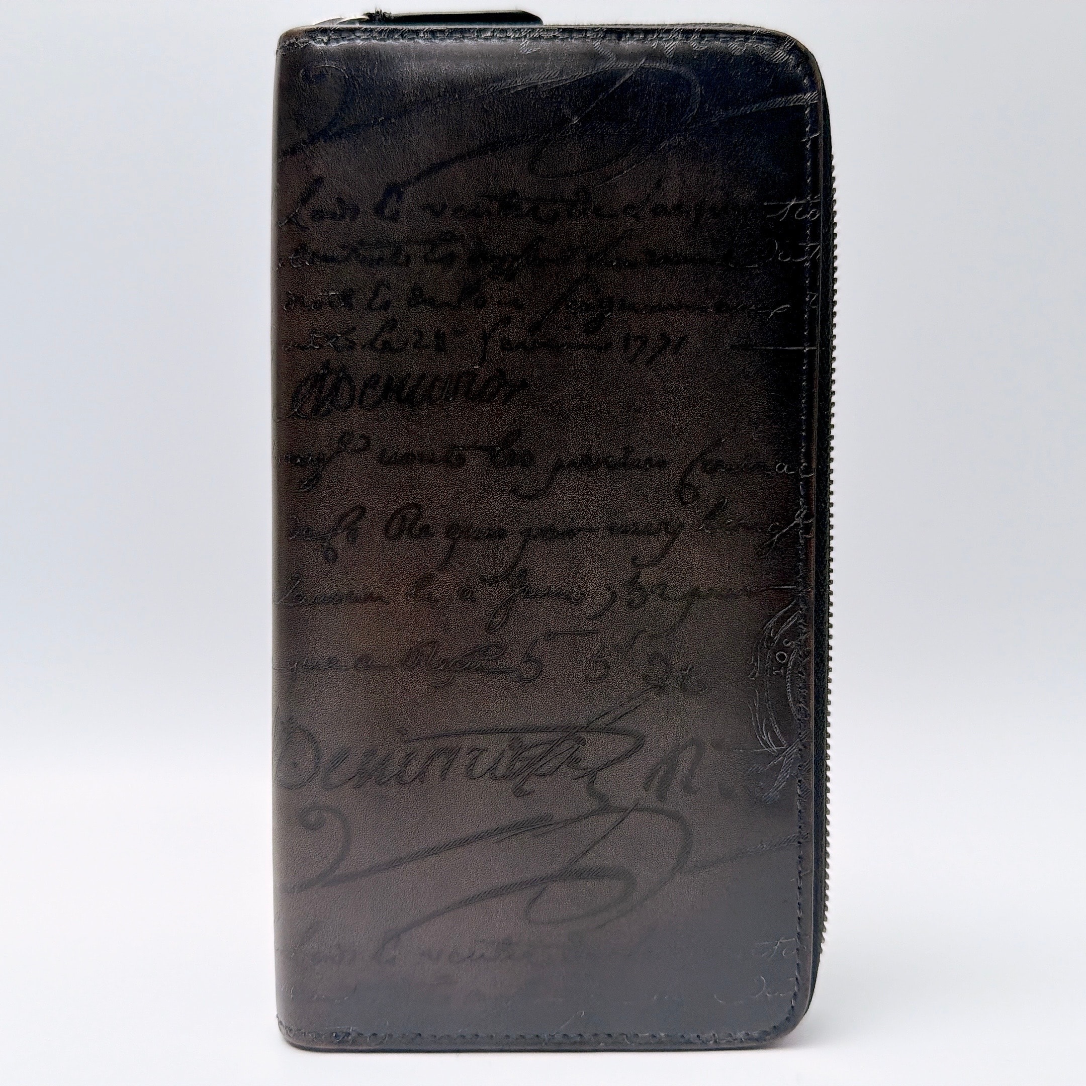 BERLUTI ベルルッティ イタウバ ロングジップウォレット ラウンドファスナー長財布 ブラック グレー ブラウン メンズ