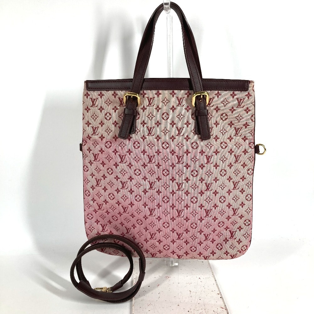 ルイヴィトン LOUIS VUITTON フランソワーズ M92210 モノグラムミニ 肩掛け 2WAYバッグ ハンドバッグ カバン フラットバッグ トートバッグ モノグラムミニキャンバス スリーズ レッド