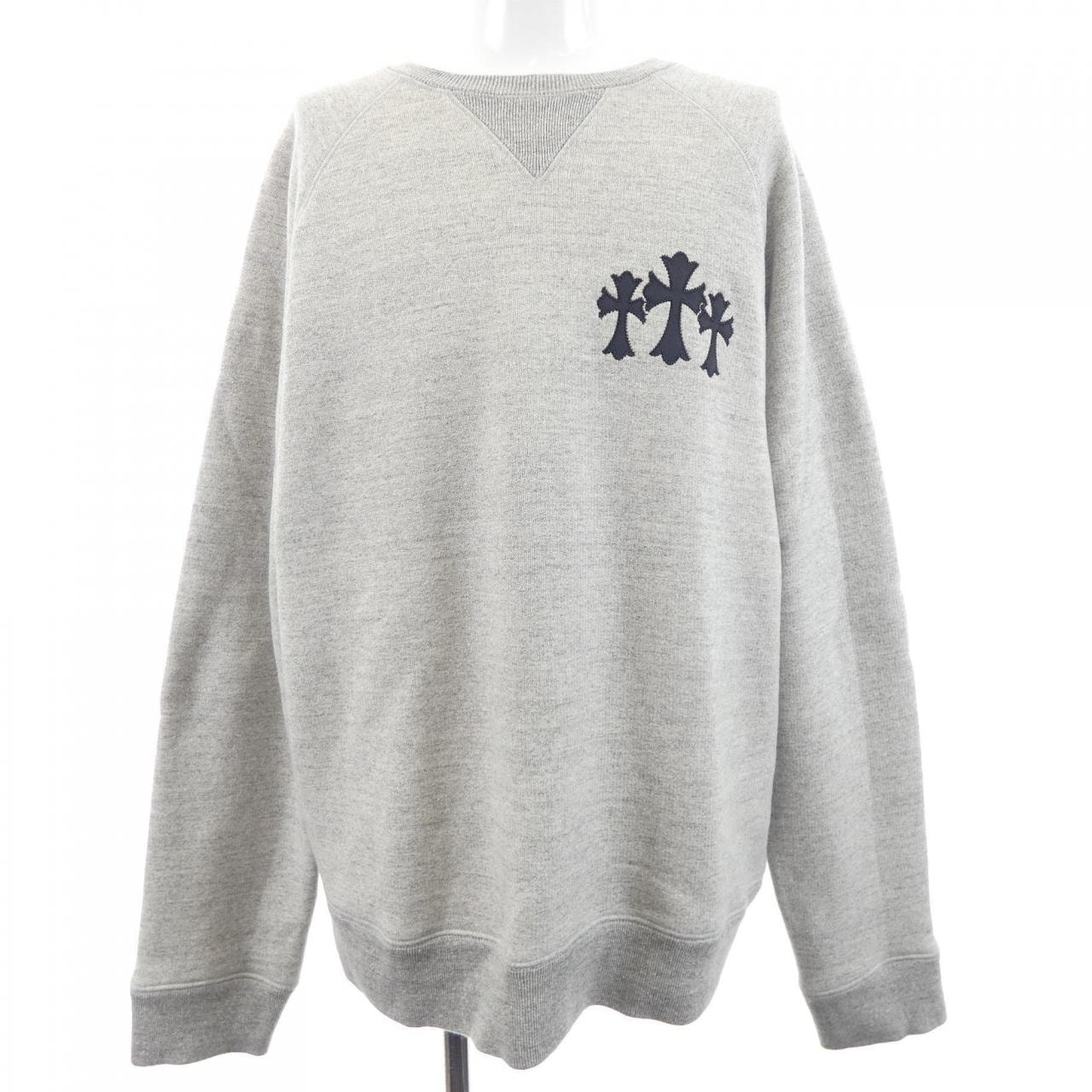 Chrome Hearts Y Not CH Logo Ultra Heavy Fleece 7-11 Crew Neck Sweat "Grey"