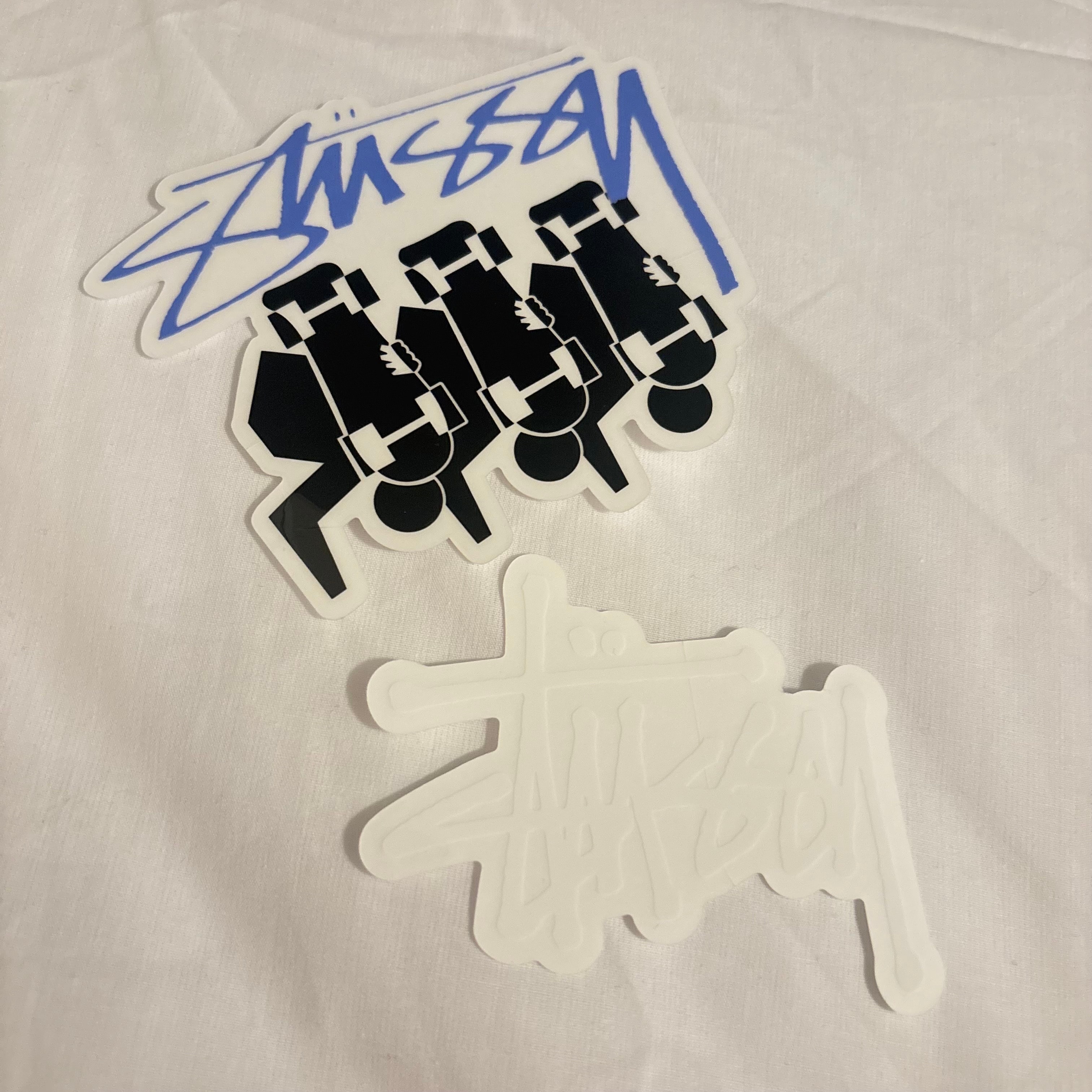 A+ (新品・未使用(ワケあり))】Stussy ステューシー SKATE STACK柄&白
