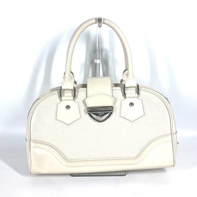 ルイヴィトン LOUIS VUITTON ボーリング モンテーニュGM M5931J エピ ミニボストンバッグ ショルダーバッグ 肩掛け ハンドバッグ エピレザー イヴォワール ホワイト