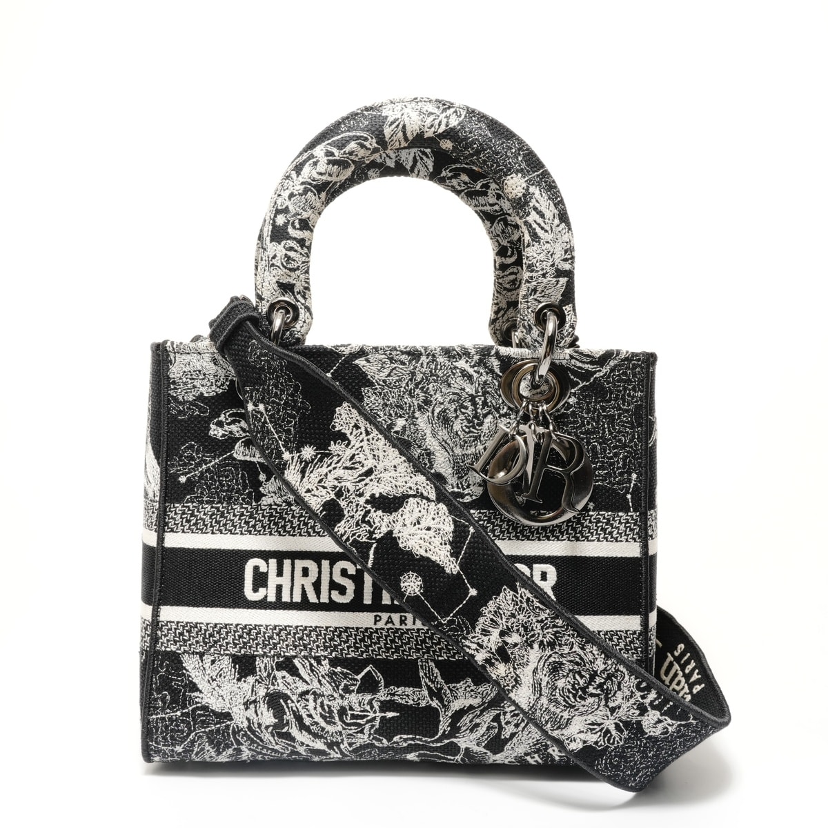 ディオール Dior ゾディアック レディ ディーライト 2WAY キャンバス ハンドバッグ【中古】