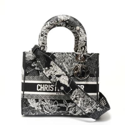 ディオール Dior ゾディアック レディ ディーライト 2WAY キャンバス ハンドバッグ【中古】