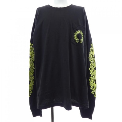 Chrome Hearts Horse Shoe L/S T-Shirt "Black/Neon Yellow"