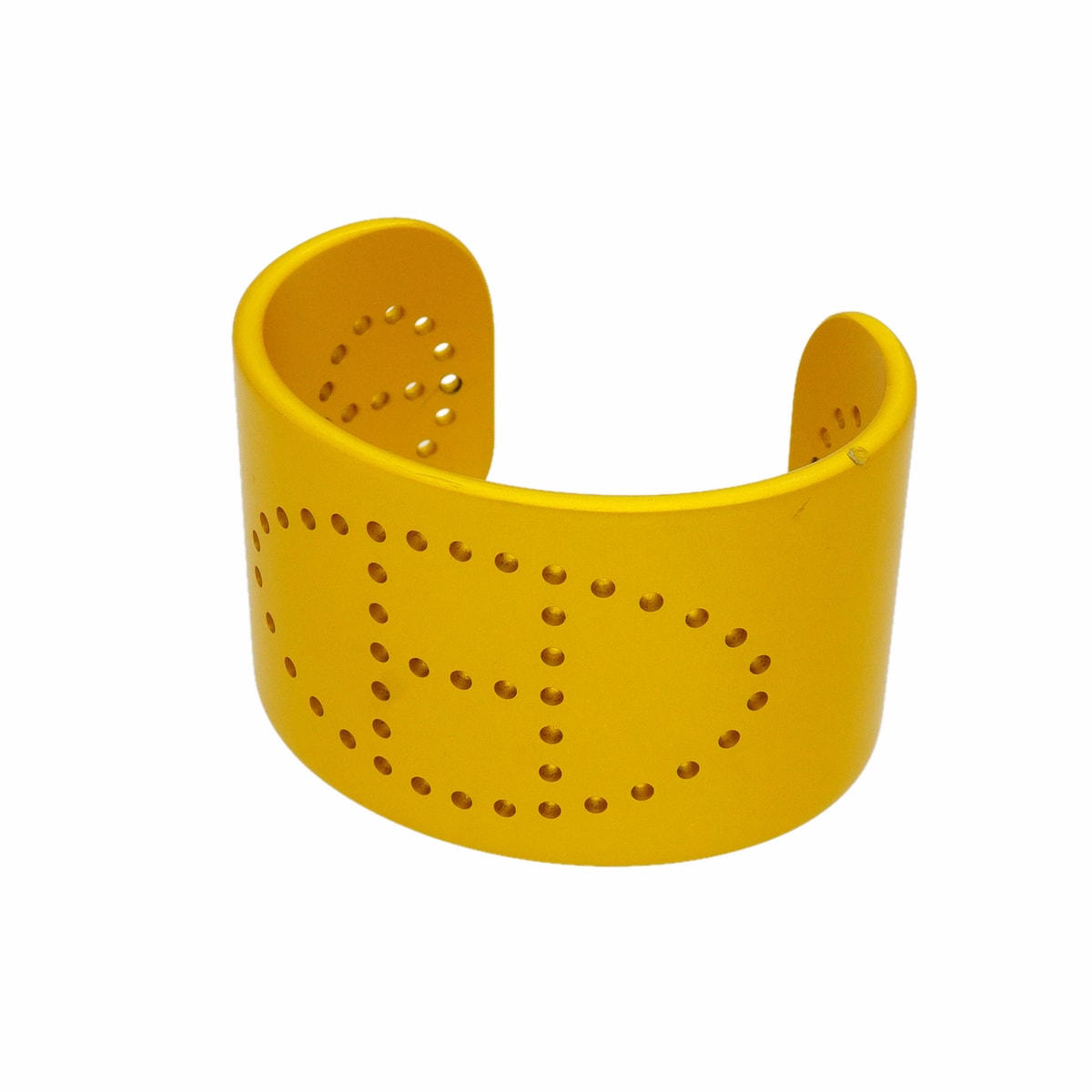 ★SALE【6jib0649】エルメス バングル エブリン/カフ アルミニウム イエロー【中古】レディース