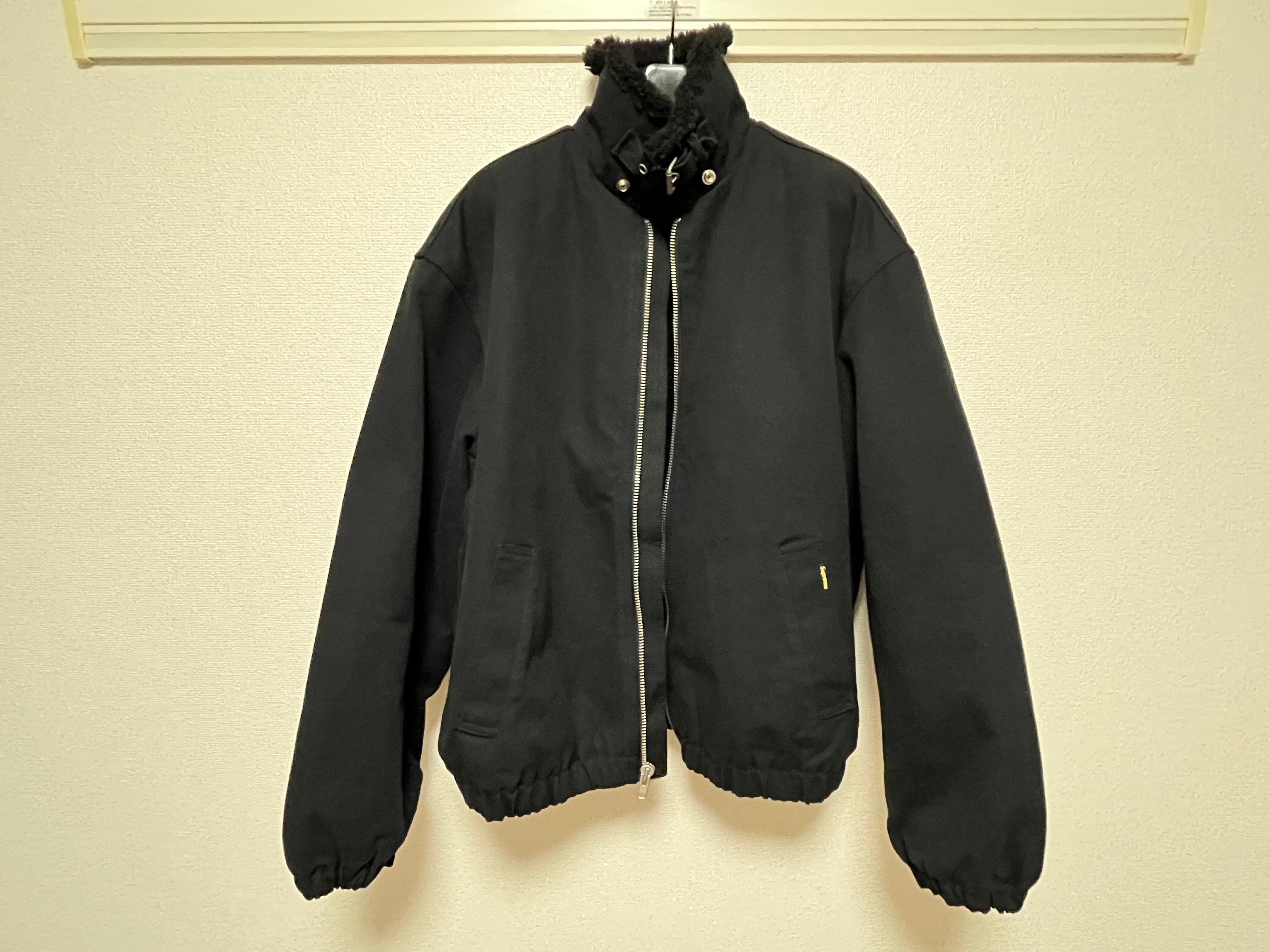 Supreme Faux Shearling Lined Bomber Jacket "Black"