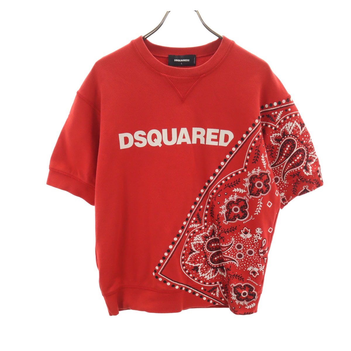 DSQUARED2 ディースクエアード イタリア製 半袖 スウェット L レッド