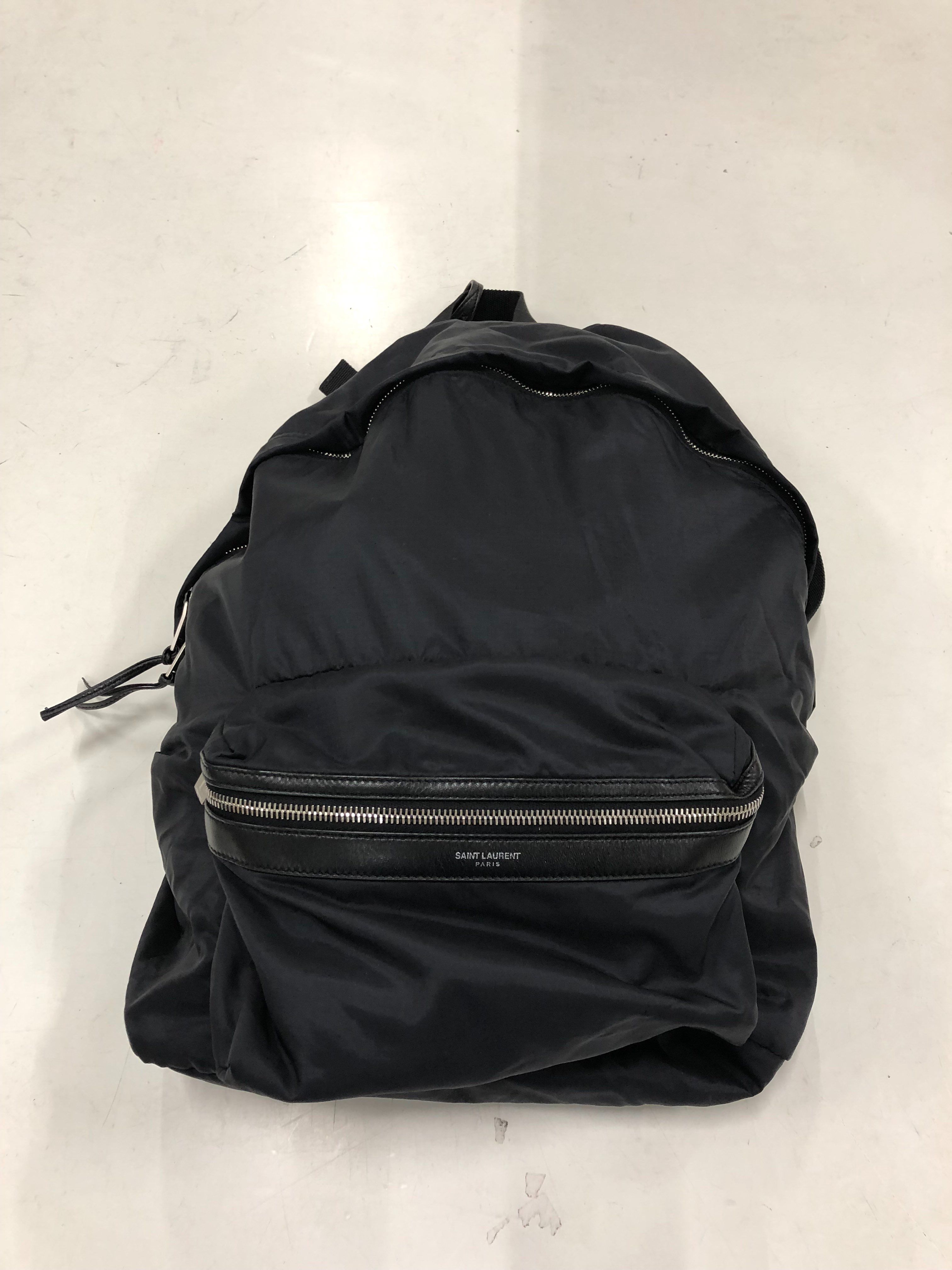 Saint Laurent Nylon Back Pack "Black"