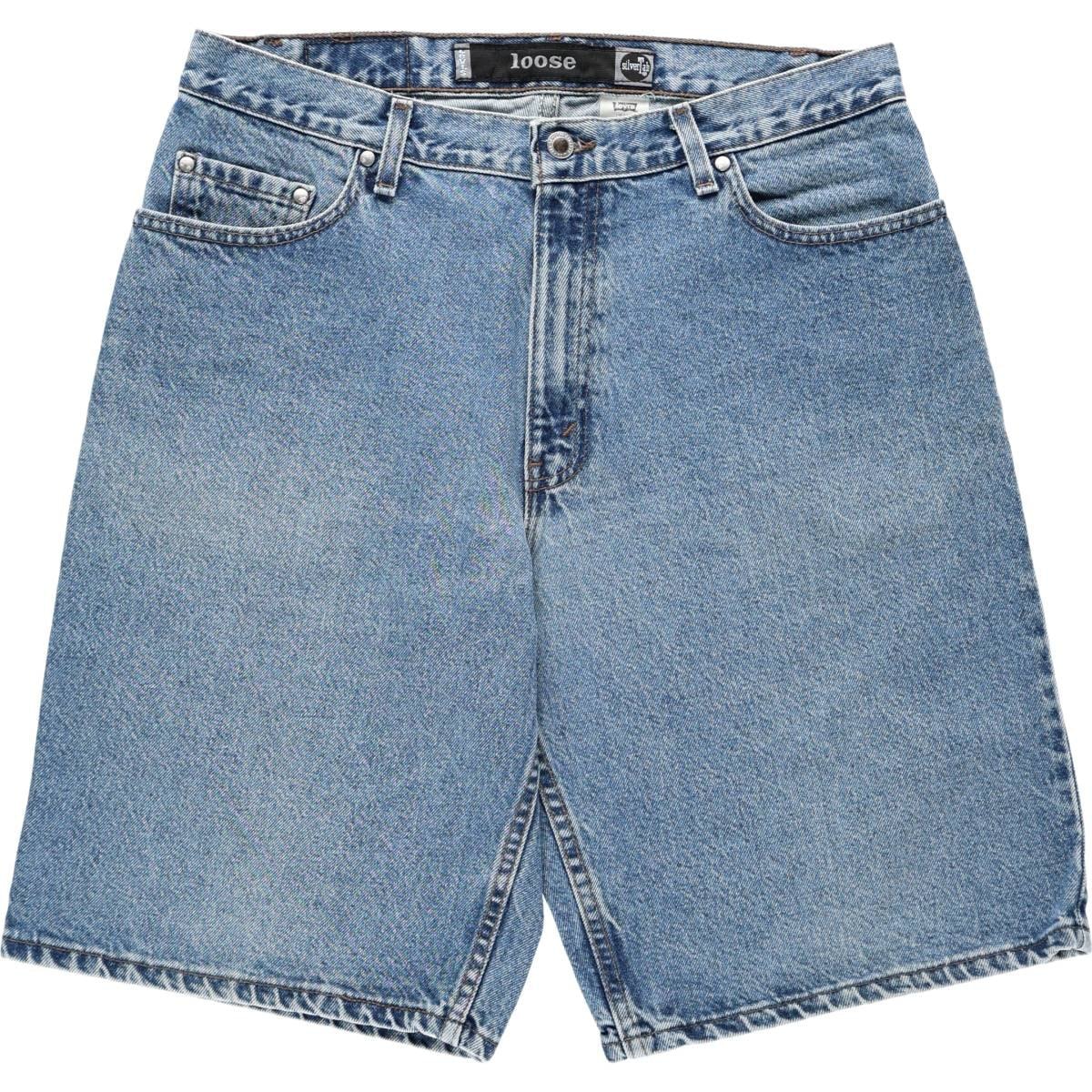 古着 90年代 リーバイス Levi's SILVER TAB シルバータブ LOOSE ルーズ デニムショーツ ハーフパンツ ジョーツ USA製 メンズw35相当 ヴィンテージ/eaa665437