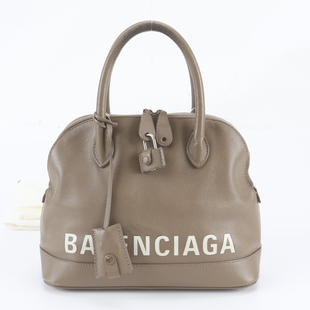 ■美品 バレンシアガ ヴィル トップハンドルハンドバッグ レザー