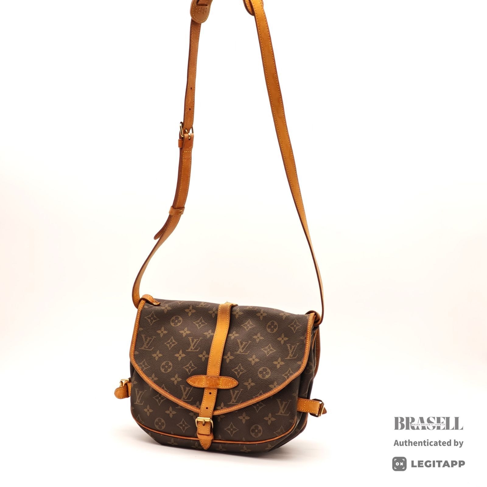 LOUIS VUITTON ルイ・ヴィトン ソミュール30 Monogram ソミュール30 M42256 MB0021 ショルダーバッグ Monogram Canvas Brown レディース