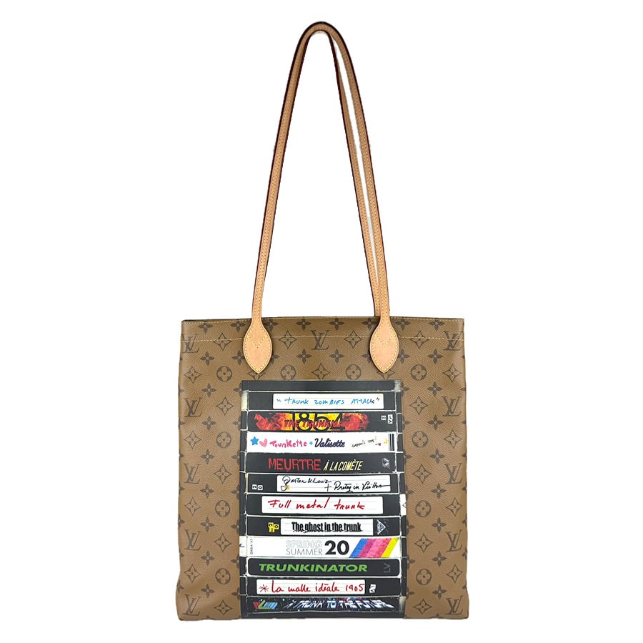 ルイ ヴィトン LOUIS VUITTON ショルダーバッグ モノグラム リバース キャリーイット ビデオプリント/モノグラム リバース ブラウン ユニセックス M45198【中古】 z9132