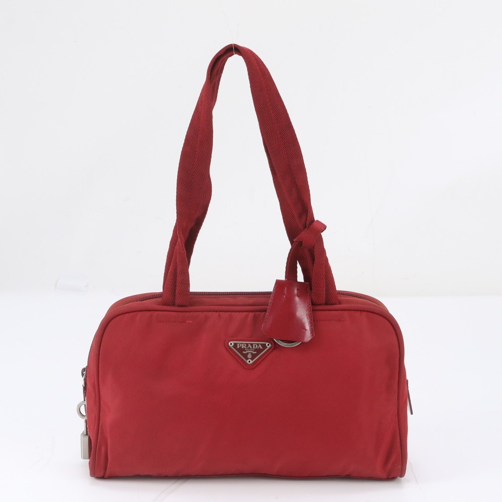 ■美品 プラダ テスート ナイロントライアングルロゴショルダーバッグ