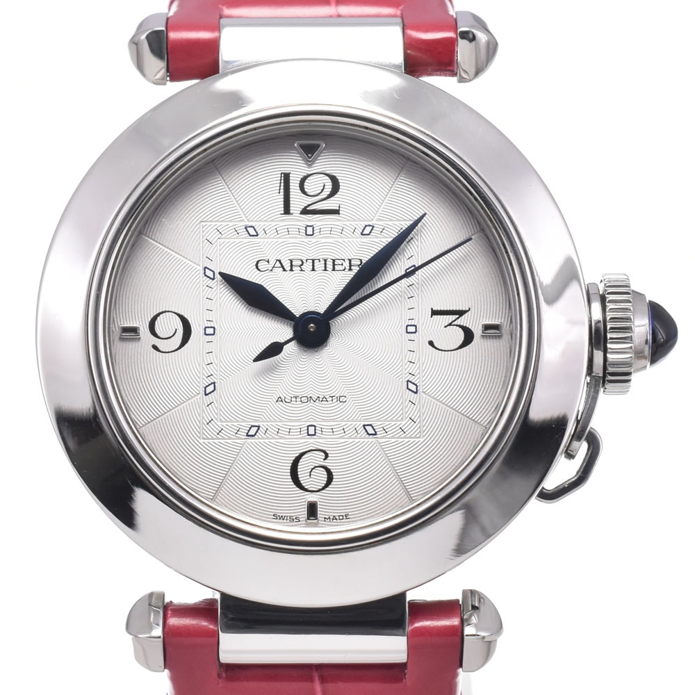 カルティエ CARTIER WSPA0012 パシャ ドゥ カルティエ シルバー 自動巻き レディース 美品 保証書付き 腕時計 J#150556