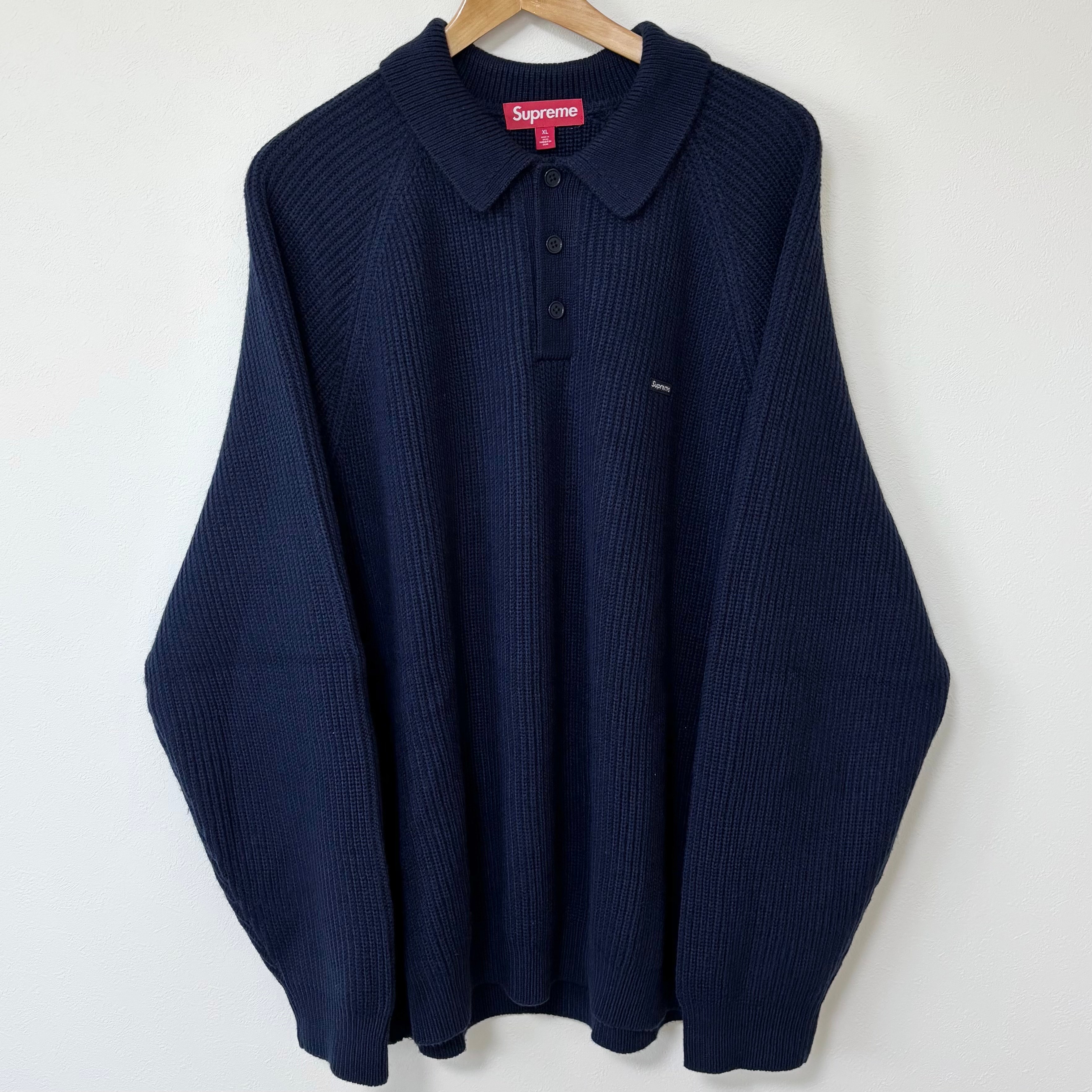 【新品未使用品】Supreme knit polo ブラック　s Supreme Small Box Polo Sweater 