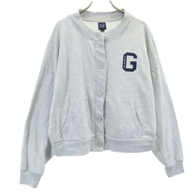 GAP ギャップ 長袖 スウェット カーディガン S グレー