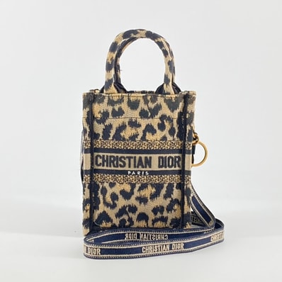 Christian Dior(クリスチャンディオール) ブックトート ミニ フォンバッグ ショルダーバッグ ブラウン