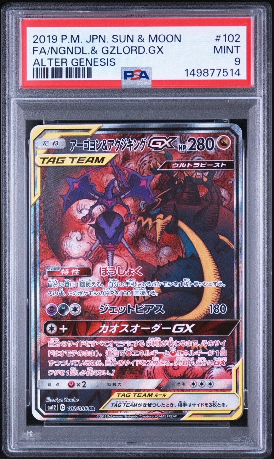 アーゴヨン&アクジキングGX SR: SA[SM12 102/095](拡張パック
