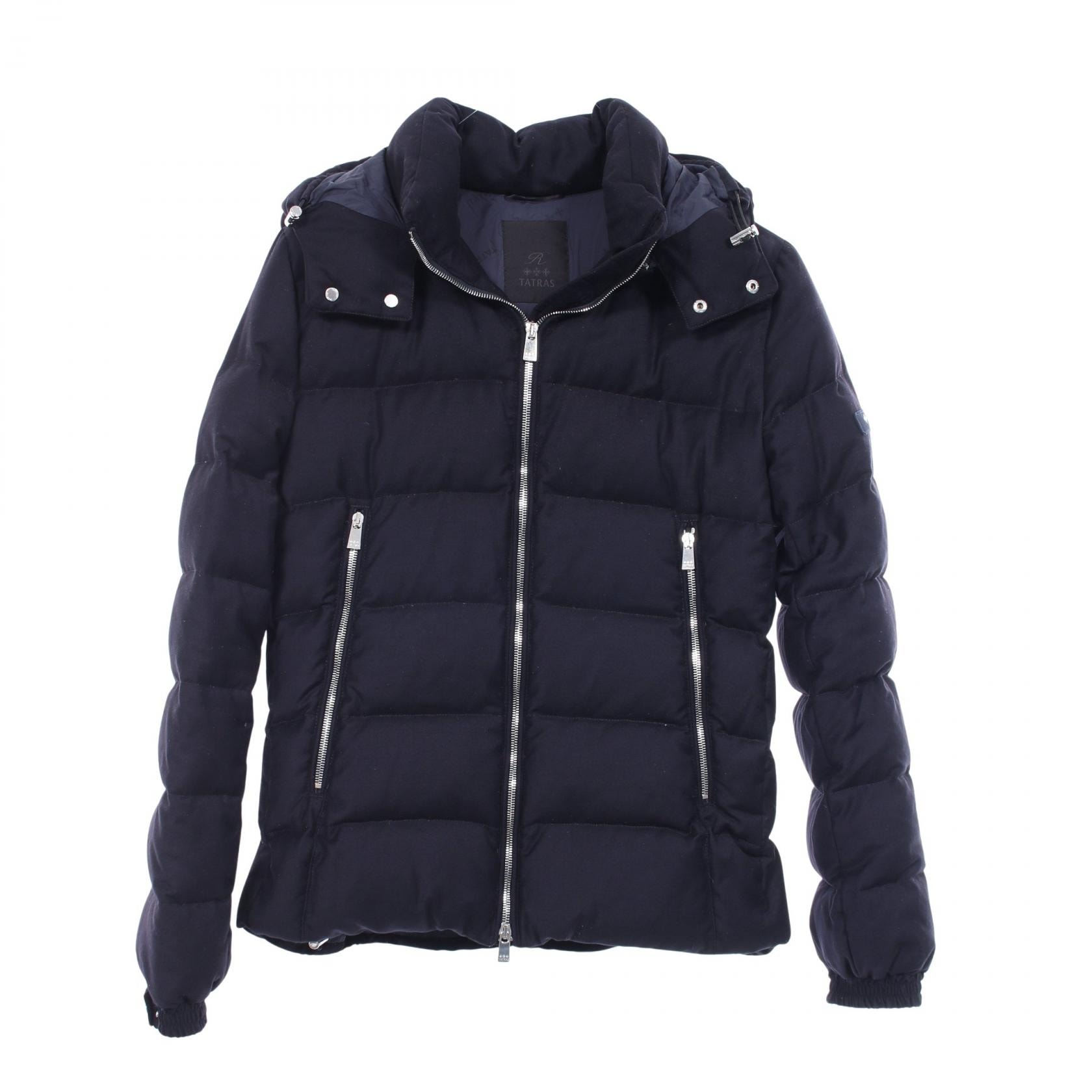 タトラス TATRAS DOMIZIANO Rライン ダウンジャケット 衣料品 アウター ウール シルク メンズ ネイビー系 MTAT20A4289-D 【中古】