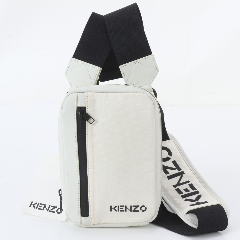 ■美品 ケンゾー ボディバッグ レザー×ナイロン