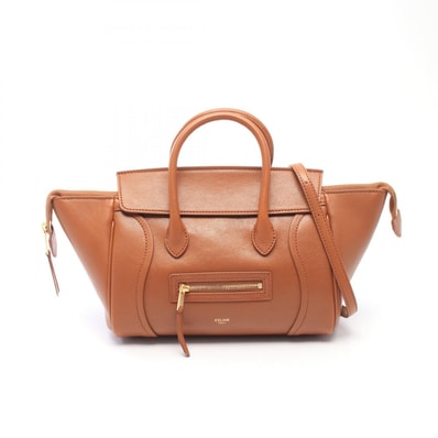 セリーヌ CELINE リトルラゲージ スモール 2WAY ハンドバッグ バッグ レザー レディース ブラウン系 124213GW2GFY5 【新品】