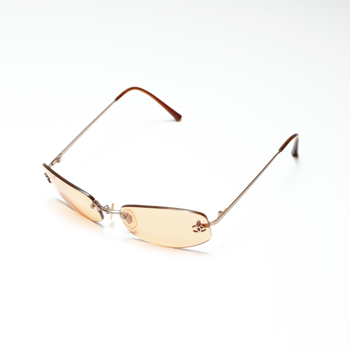 シャネル CHANEL 3番台 1994-1999リムレス ココマーク グラデーションレンズ サングラス【中古】