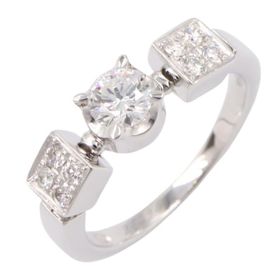 ブルガリ BVLGARI ルチア ダイヤ リング リング・指輪 ジュエリー K18WG(ホワイトゴールド) ダイヤモンド レディース シルバー系 / クリア系 【中古】