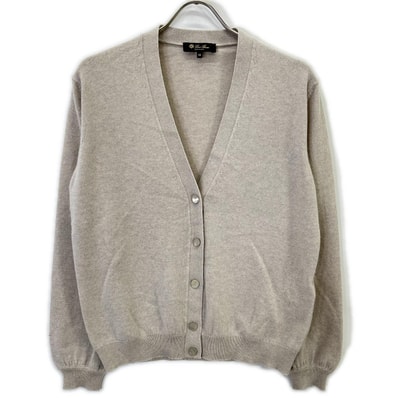 ロロピアーナ FAN3972 ライトベージュ カシミヤ×シルク カーディガン 38