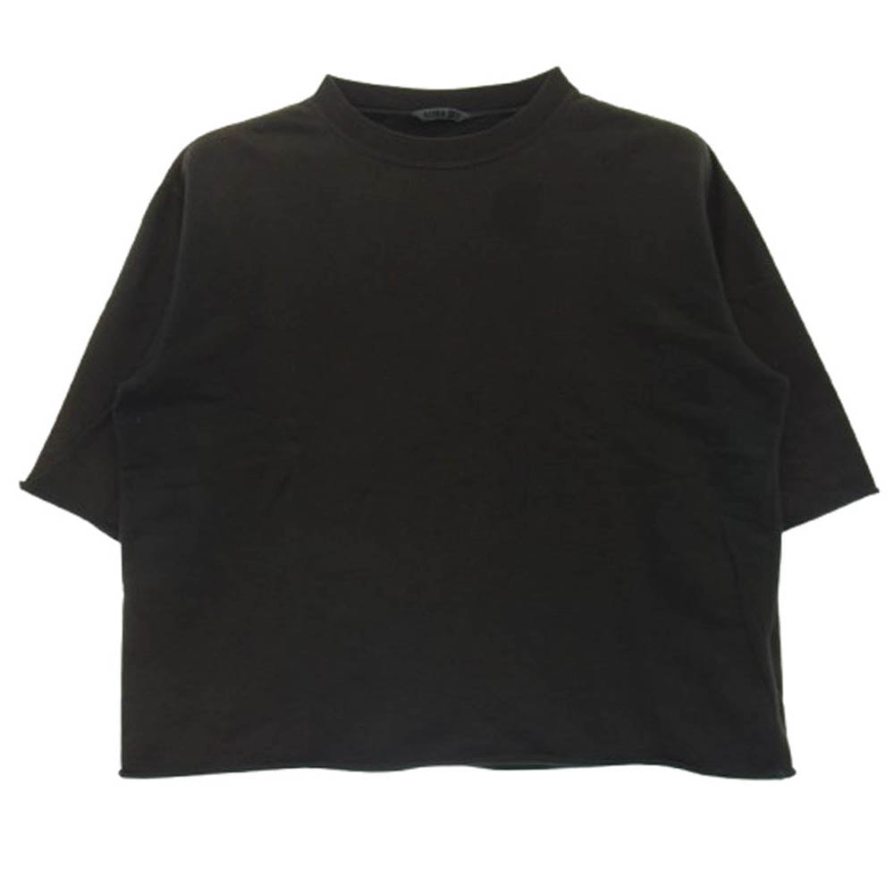 AURALEE オーラリー Tシャツ A7SP04NU カットオフ 半袖 カットソー Tシャツ ダークグレー系 1【中古】