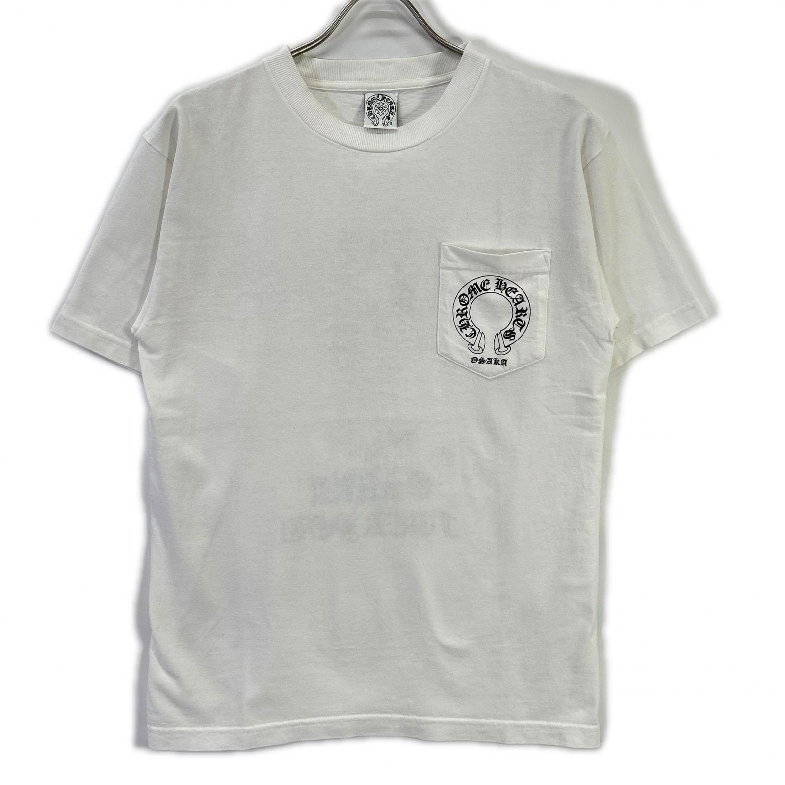 クロムハーツ ホワイト コットン100 OSAKA FUCK YOU プリントTシャツ M