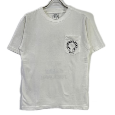 クロムハーツ ホワイト コットン100 OSAKA FUCK YOU プリントTシャツ M